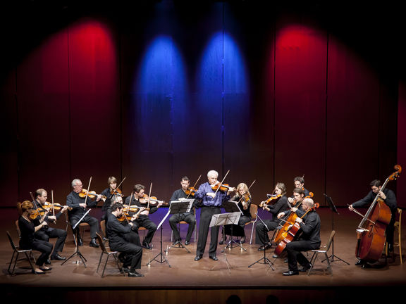 A Slovene Philharmonic String Chamber Orchestra concert, taking place at the Nova Gorica Arts Centre, 2014
