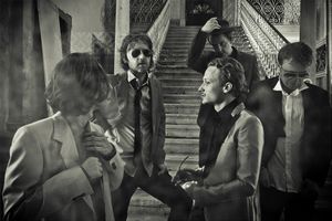 Group portrait of Slovene music group <!--LINK'" 0:845-->, the most followed Slovene rock band in the past 20 years