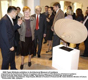 Tapio Wirkkala, one of the most influential Finnish designers of the 20th century, Exhibition, held at <!--LINK'" 0:366-->, 2005
