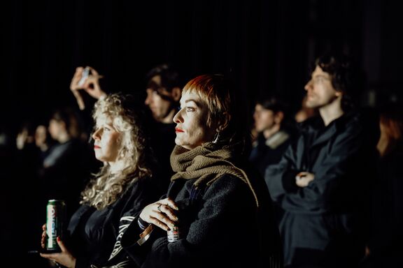 The public during the concert of the band Use Knife in Kino Šiška Centre for Urban Culture at the festival MENT Ljubljana, 2025.