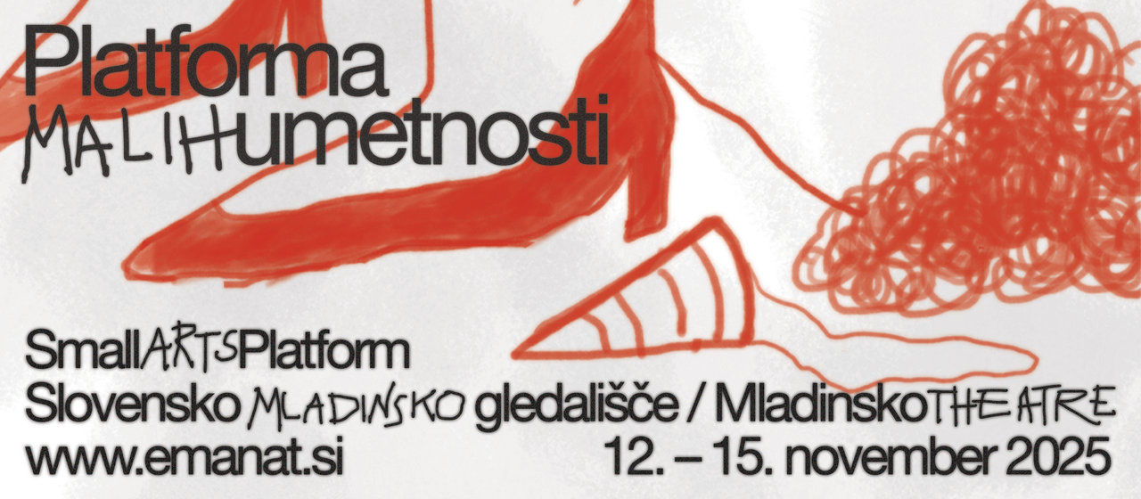 Small Arts Platform poster, 2025. Design: Matic Brinc
