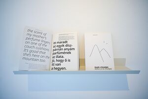 The catalogue of the Judit Flora Schuller's project "Mothers in the Himalayas", conceived for the <!--LINK'" 0:46-->, part of her <!--LINK'" 0:47--> residency. Photo Tomo Jeseničnik.