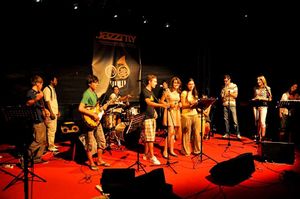 Jam session with workshop participants, <!--LINK'" 0:157-->, Novo mesto, 2010