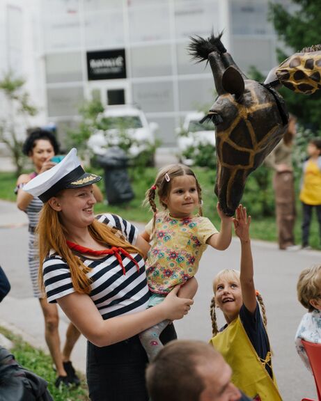 Giraffes visiting Pika’s Festival, 2022. Author: Peter Žagar