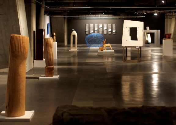 Contemporary Croatian Sculpture exhibition featuring 17 sculptors in Jakopič Gallery, 2010