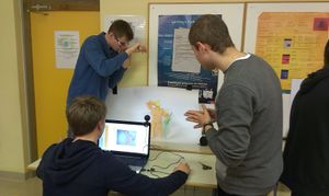 As a part of the <!--LINK'" 0:761--> endeavour, new media art workshops are held in high schools throughout the Zasavje region, 2016