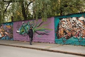 Graffiti wall, <!--LINK'" 0:584-->, 2016.