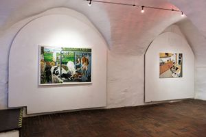 Exhibition of Klemen Zupanc, Jure Zrimšek and Gašper Capuder at <!--LINK'" 0:754-->, 2017.