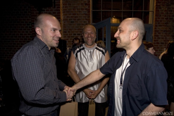 Luka Bogovčič and Klemen Merhar, organisers of the 6th FF600 Film Festival, 2009