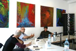 <!--LINK'" 0:406-->, during round table discussions of topical issues, the confrontation of authors, translators and critics allows for new and varied perspectives on poetry