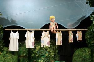 <!--LINK'" 0:1058-->'s <i>Who Made Videk's Shirt</i> puppetry performance conceived by <!--LINK'" 0:1059-->, <!--LINK'" 0:1060-->, 2006. The performance had its 400th reprise on 9 November 2014.