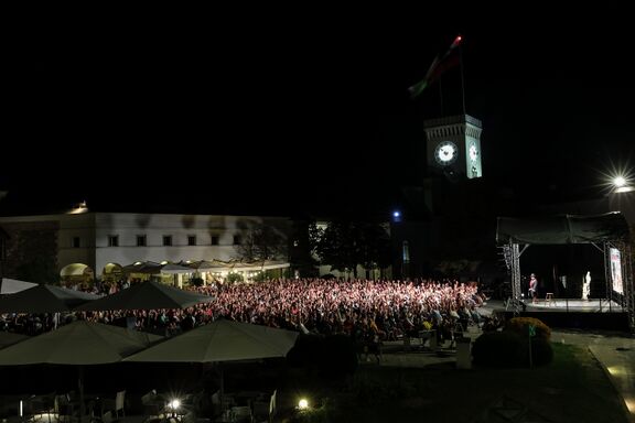 View of the Panč Festival venue at the Ljubljana Castle, 2022. Author: Črt Piksi