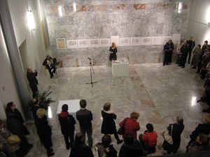 <!--LINK'" 0:803--> exhibition opening at Sokolski dom