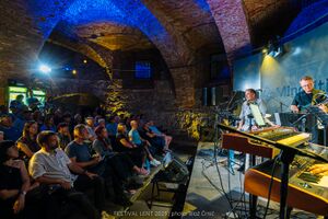 The concert of <!--LINK'" 0:617--> and band Nordunk, Judgment Tower (<i>Sodni stolp</i>), <!--LINK'" 0:618--> 2023. Author: Blaž Črnič