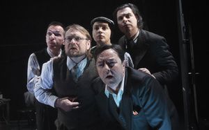 Lee Hall's performance "Knapi slikarji" directed by <!--LINK'" 0:429-->, <!--LINK'" 0:430-->,2010-11