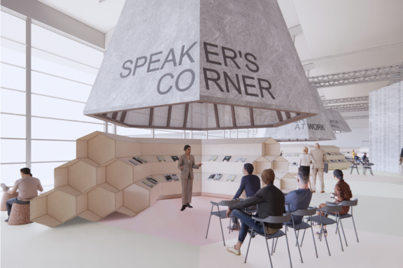 Documentation of winner suggestion for Franfurt Bookfair 2023 Slovenian pavilion created by Urška and Jure Sadar and Martin Smrekar