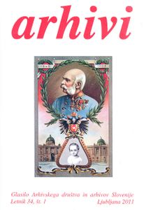 Cover of <i>Archives</i> journal 2011, published by the <!--LINK'" 0:113-->, photo by <i>Barbara Žabot</i>