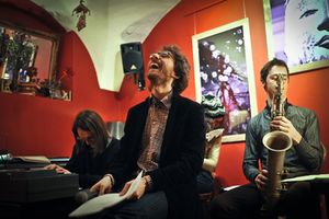 <!--LINK'" 0:164-->, <!--LINK'" 0:165--> and <!--LINK'" 0:166--> performing at <i>Mimoglasje</i> event organised by <!--LINK'" 0:167--> and <!--LINK'" 0:168--> at <!--LINK'" 0:169-->, 2013