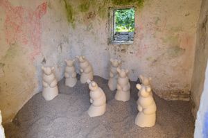 For the purposes of <!--LINK'" 0:108-->, <!--LINK'" 0:109--> remade a former pigsty into a provisional gallery space, 2015