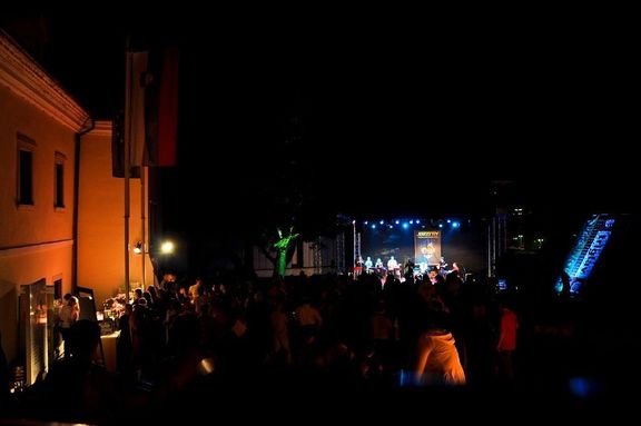 Concert at Muzejski vrtovi (museum gardens), Jazzinty International Music Workshop and Festival, Novo mesto, 2010