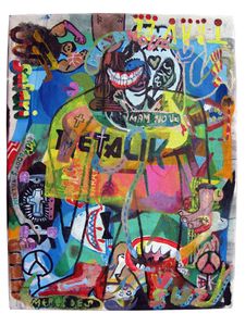 <i>My New Mercedes Shoes</i> painted by <!--LINK'" 0:286--> of <!--LINK'" 0:287-->, acrylic on canvas, 40 x 30 cm, 2008