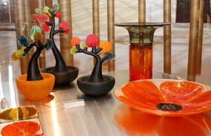 The exhibition <i>Finnish Glass Art, 2005-2010</i>, showcased the work of famous Finnish designers such as Tapio Wirkkala, Kaj Franck and Alvar Aalto, presented at <!--LINK'" 0:838-->, 2012