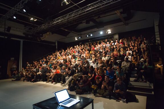 Audience at the Mladi levi Festival, Old Power Station. Author: Nada Žgank