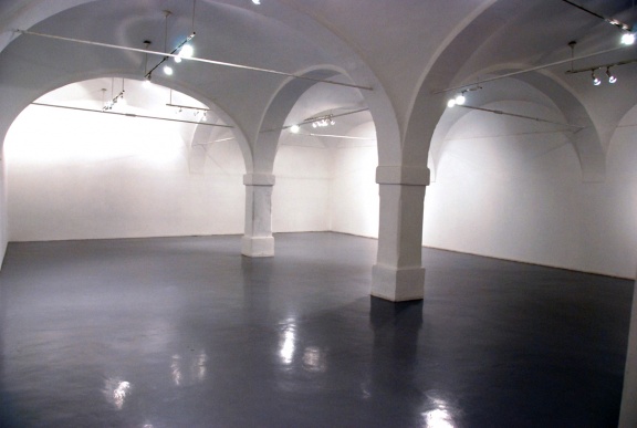 Equrna Gallery, situated since 1984 in a renovated courtyard building at Gregorčičeva 3, Ljubljana, built in the early 18th century,and also used circa 1809 as stables for Napoleon's army