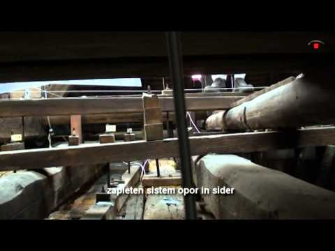 Restavratorska dela na zrcalnem stropu Viteške dvorane gradu Brežice 2010 - 2011